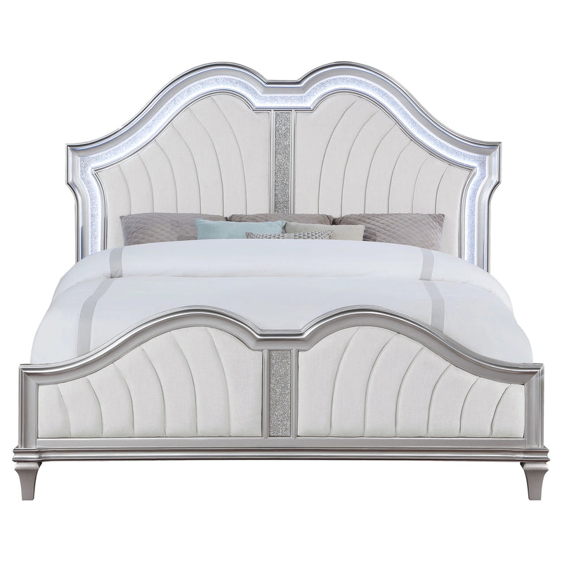 Evangeline Panel Bed with LED Lighting