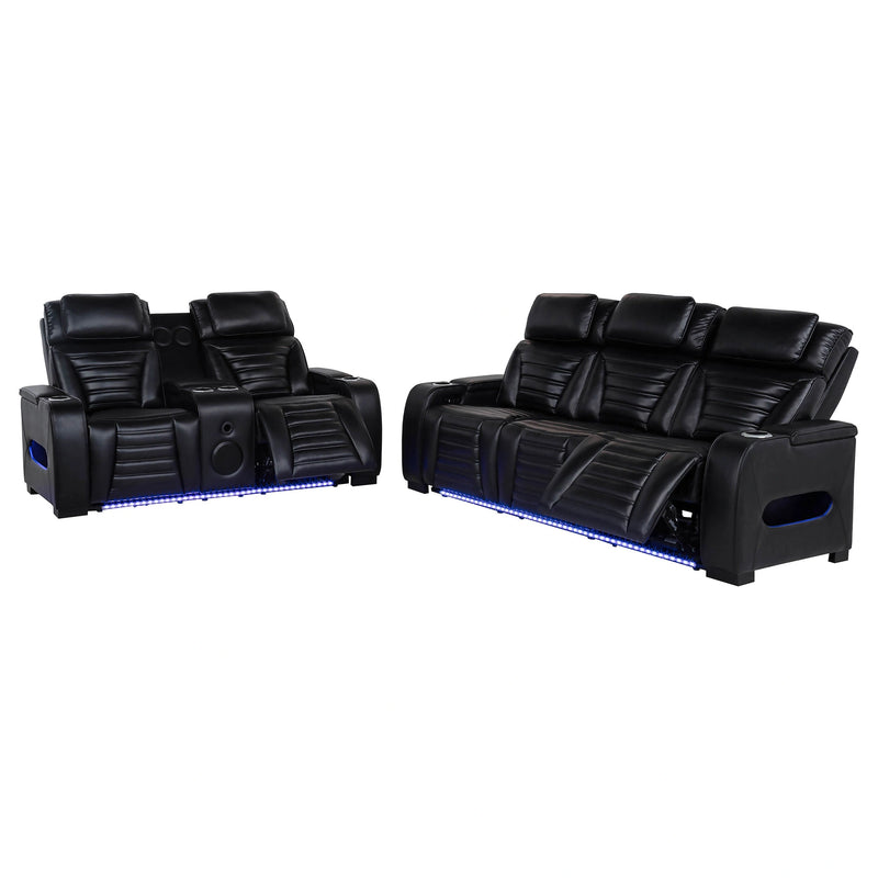Zuma Dual Power Reclining Sofa Set