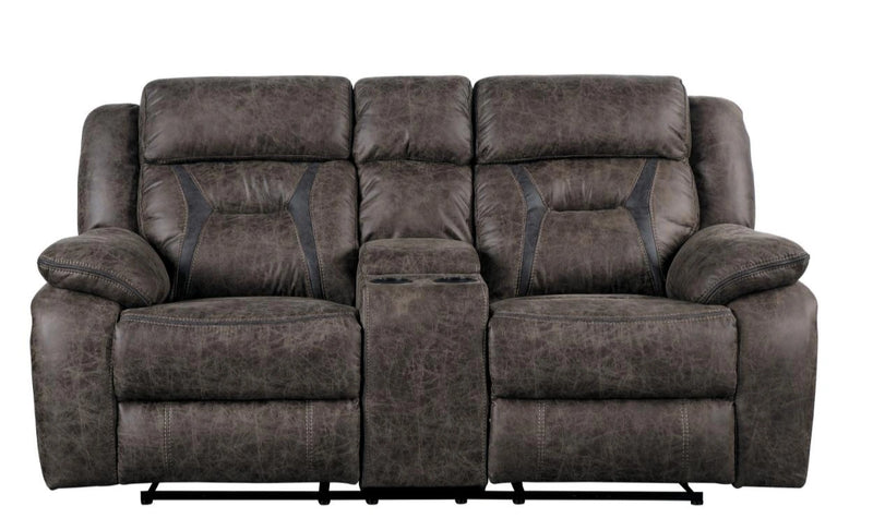 Madrona Double Reclining Loveseat in Dark Brown 9989DB-2
