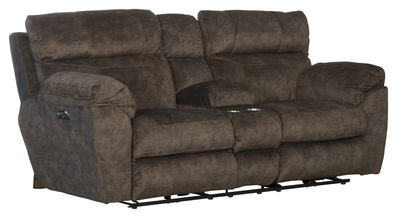 Sedona Pwr Headrest Lay Flat Recl Cnsl Loveseat w/Stg & Cupholders