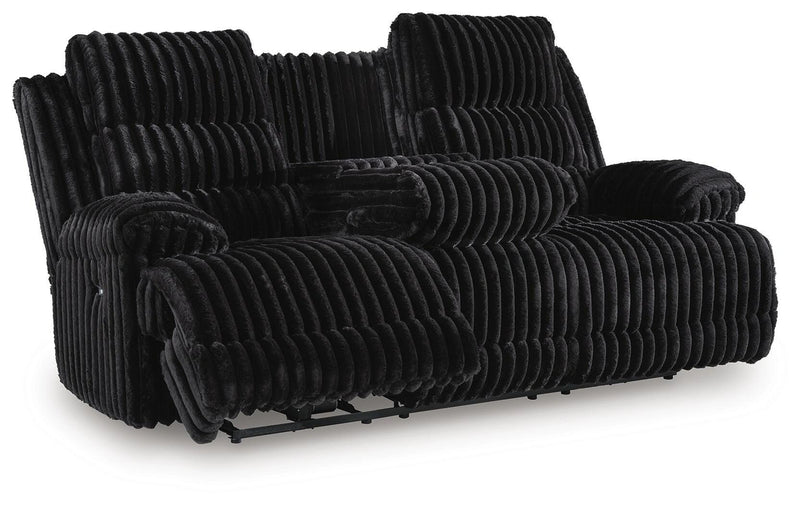 Rhine Falls Power Reclining Sofa with Drop Down Table