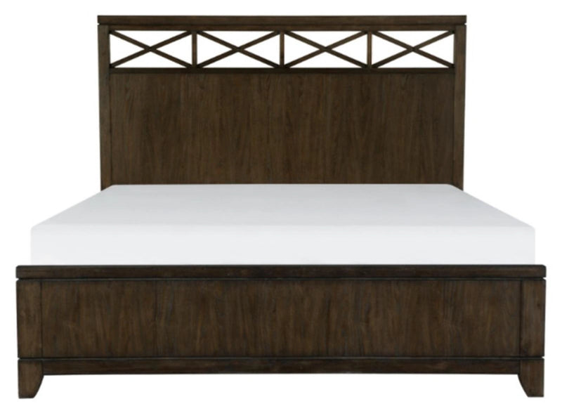 Griggs Queen Panel Bed in Dark Brown 1669-1*