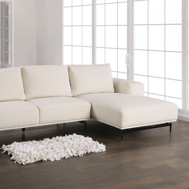 Baerum Sectional, Left & Right Chaise Beige & Gray
