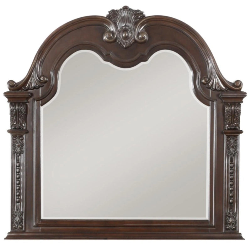 Cavalier Mirror in Dark Cherry 1757-6