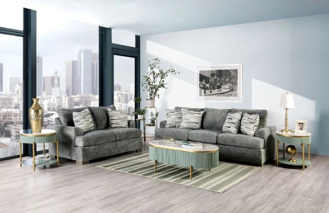 LEYTONSTONE Loveseat, Gray