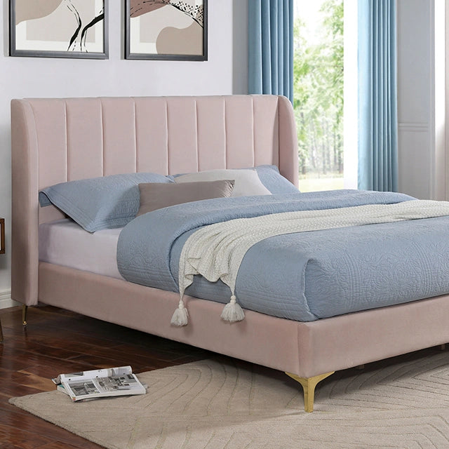 PEARL Full, Queen, & Twin Bed, Light Pink