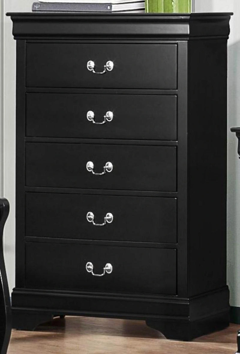 Mayville 5 Drawer Chest in Black 2147BK-9
