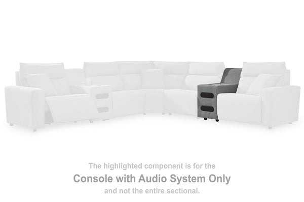 ModMax II Reclining Sectional with Chaise and Audio Console