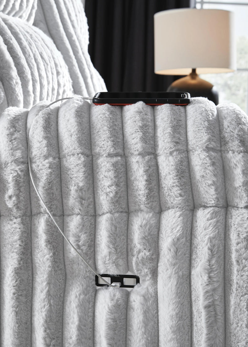 Rhines Falls Power Reclining Sofa with Drop Down Table