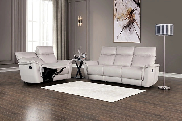 Bienne Recliner Chair White & Black