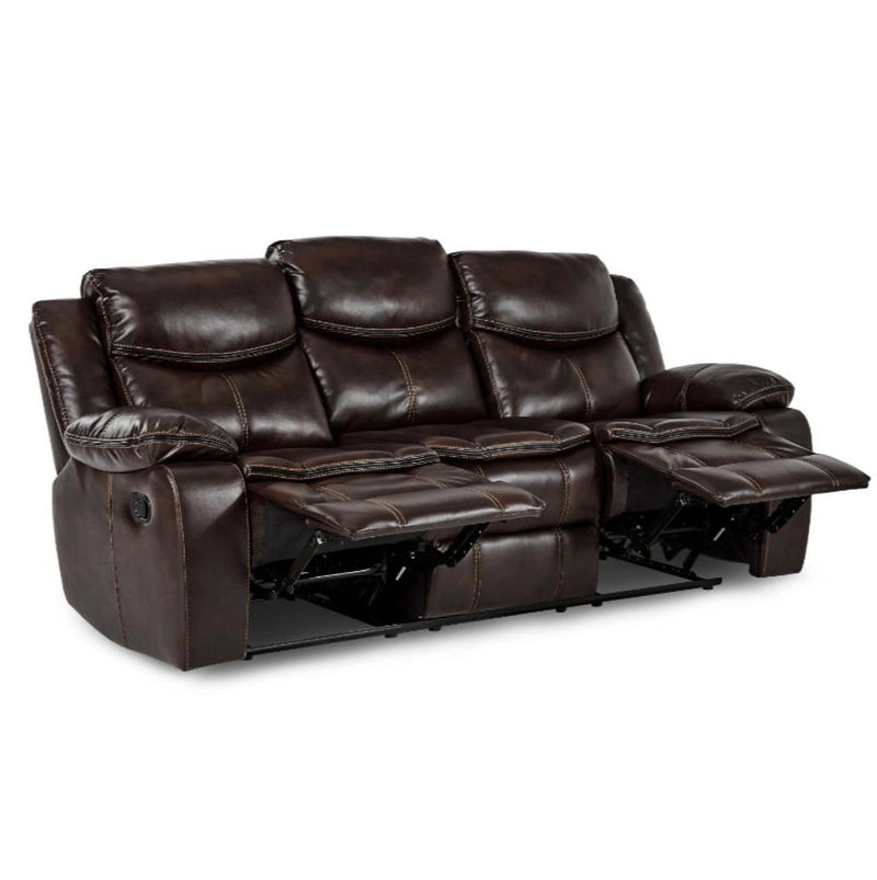 Bastrop Double Reclining Sofa in Brown 8230BRW-3