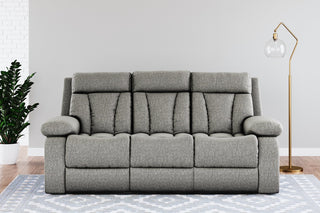 Mitchiner Reclining Sofa with Drop Down Table image