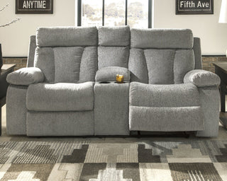 Mitchiner Reclining Loveseat with Console image