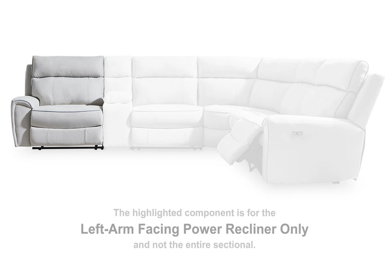 Social Pointe Reclining Sectional with Storage Consoles