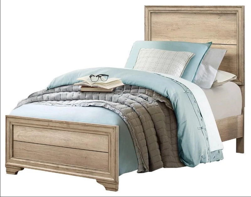 Lonan Twin Panel Bed in Natural 1955T-1*