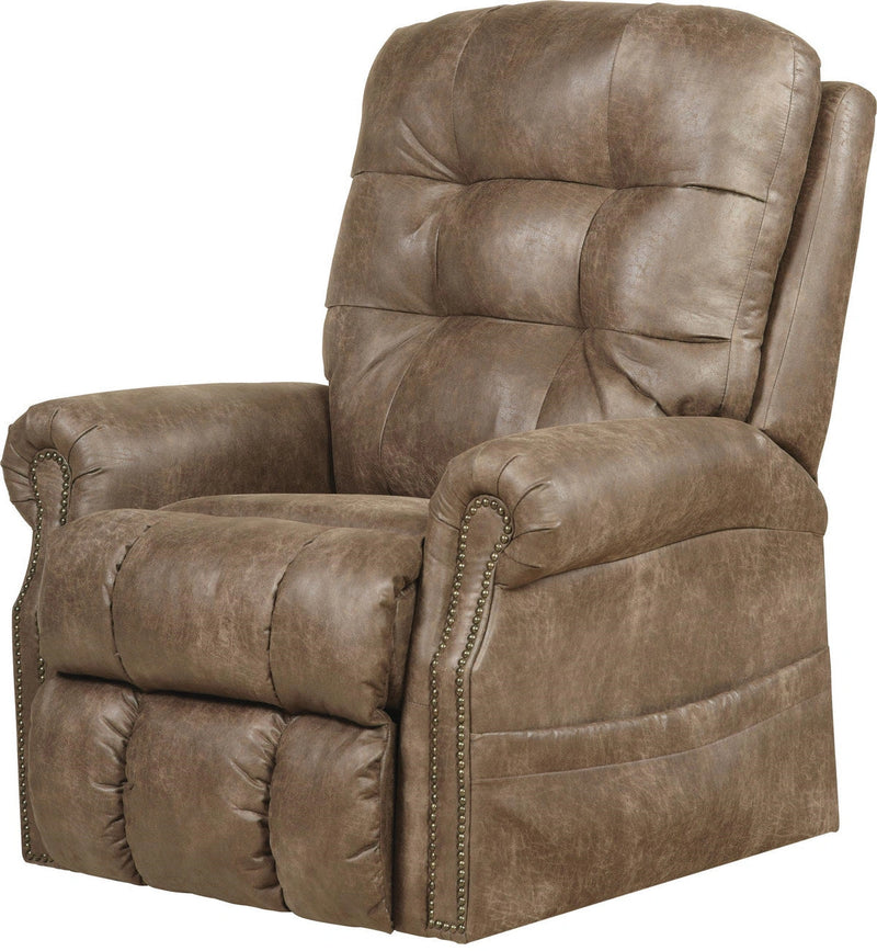 Catnapper Furniture Ramsey Power Lift Lay Flat Recliner w/ Heat & Massage in Silt