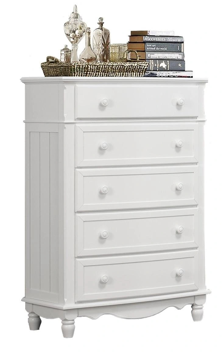 Clementine 5 Drawer Chest in White B1799-9
