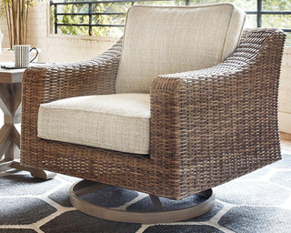 Beachcroft Outdoor Swivel Lounge with Cushion image