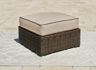Coastline Bay Outdoor Ottoman with Cushion image