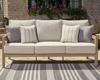Hallow Creek Outdoor Sofa with Cushion image