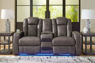 Fyne-Dyme Power Reclining Loveseat with Console image