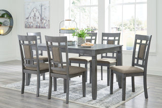 Jayemyer Dining Table and Chairs (Set of 7) image