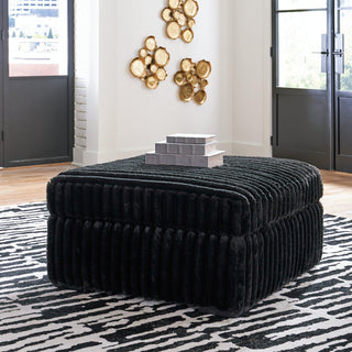 Midnight-Madness Oversized Accent Ottoman image