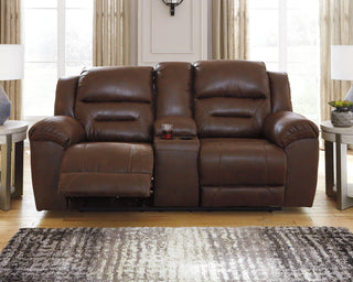 Stoneland Reclining Loveseat with Console image