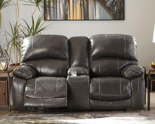 Hallstrung Power Reclining Loveseat with Console image