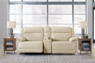 Double Deal Power Reclining Loveseat Sectional with Console image