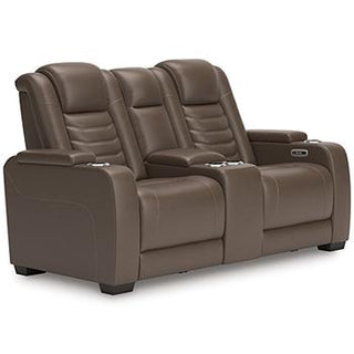 High Impact Power Reclining Loveseat with Console image