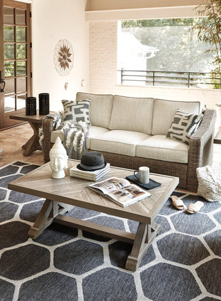 Beachcroft Beachcroft Nuvella Sofa with Coffee and End Table image