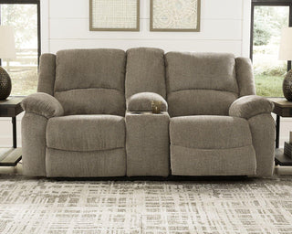 Draycoll Reclining Loveseat with Console image