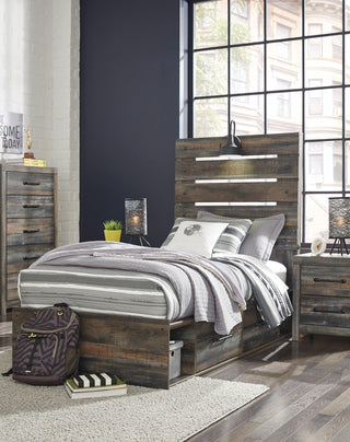 Drystan Bed with 2 Storage Drawers image