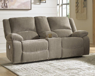 Draycoll Power Reclining Loveseat with Console image