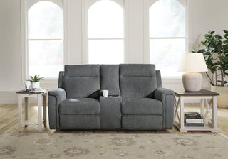 Barnsana Power Reclining Loveseat with Console image