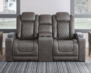 HyllMont Power Reclining Loveseat with Console image