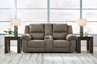 Laresview Reclining Loveseat with Console image