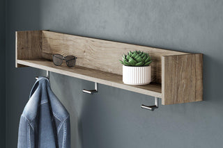 Oliah Wall Mounted Coat Rack with Shelf image