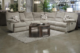 Catnapper Elliott 2pc Lay Flat Reclining Sectional in Pewter image