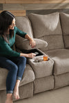 Catnapper Elliott 2pc Lay Flat Reclining Sectional in Pewter