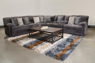 Catnapper Furniture Burbank 6pc Sectional in Smoke image