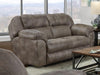 Catnapper Furniture Flynn Power Headrest w/ Lumbar Power Lay Flat Gliding Loveseat in Fig