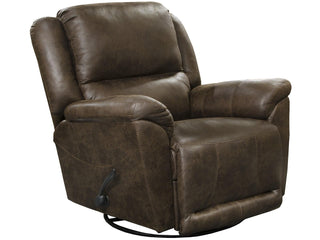 Catnapper Furniture Cole Chaise Swivel Glider Recliner in Mink image