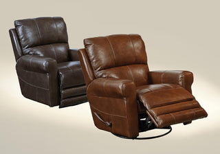 Catnapper Hoffner Swivel Glider Recliner in Chocolate image