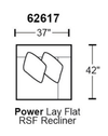 Catnapper McPherson Power Lay Flat RSF Recliner in Buff 62617 image