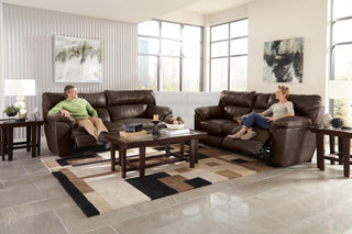 Catnapper Milan Power Lay Flat Reclining Sofa in Chocolate 64341 image