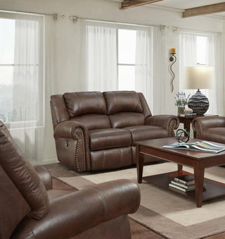 Catnapper Pickett Rocking Reclining Loveseat in Walnut 3132-2 image