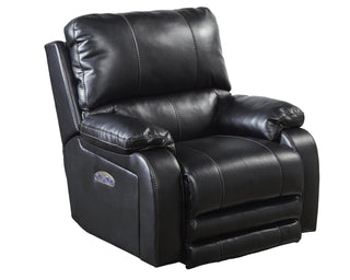 Catnapper Thornton Power Headrest/Power Lay Flat Recliner in Black image