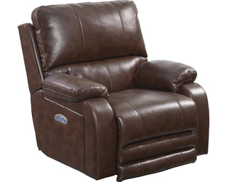 Catnapper Thornton Power Headrest/Power Lay Flat Recliner in Java image